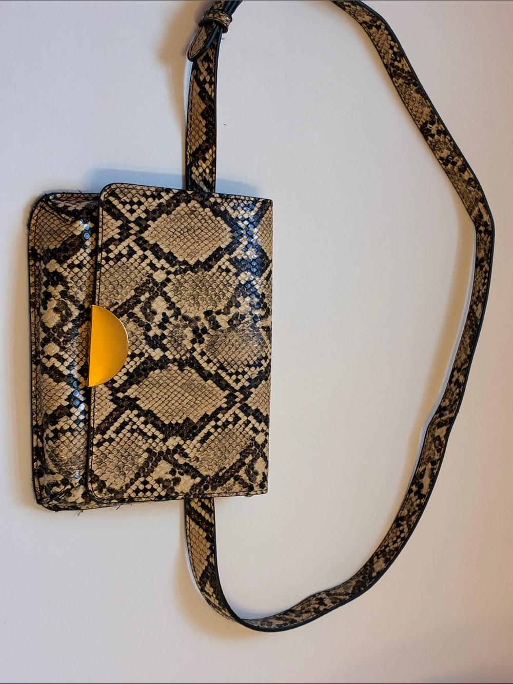 Snake-Print Fanny bag